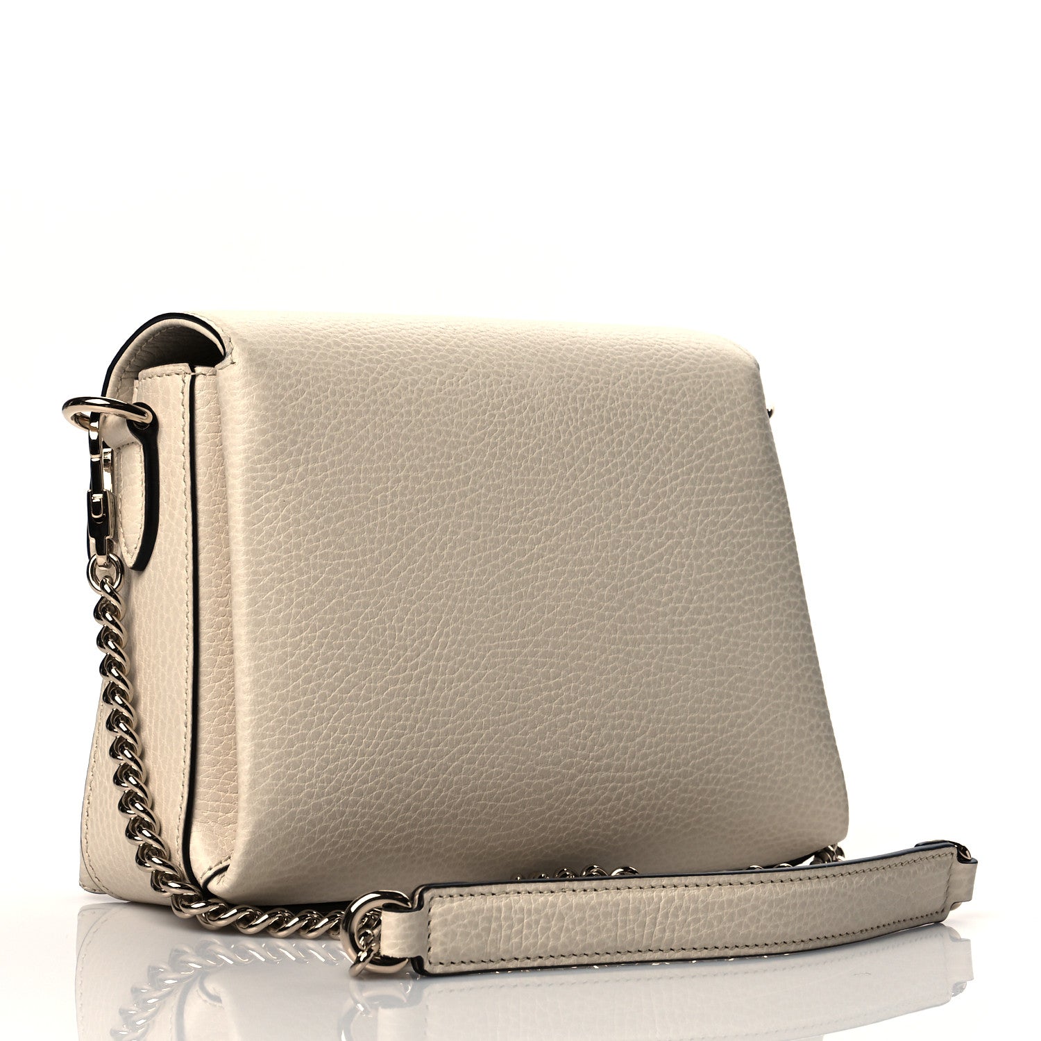 Gucci Dollar Calfskin Interlocking G Crossbody Bag Mystic White 3 of 11