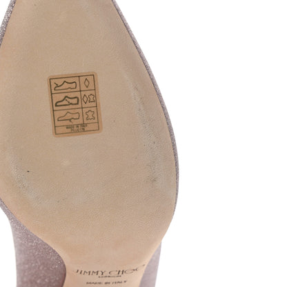 Jimmy Choo Glitter Pointy Toe Romy 85 Pumps 38 Pink 8 of 10