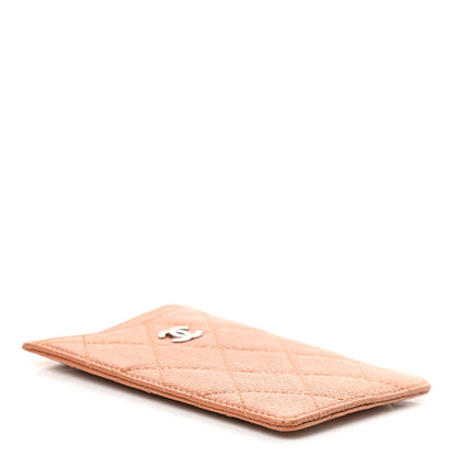 Chanel Caviar Quilted Card Holder Light Brown 4 of 7