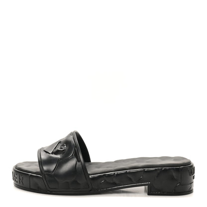 Valentino Garavani Rubber Atelier 03 Rose Edition 25/40mm Platform Slide Sandals 38 Black 1 of 8