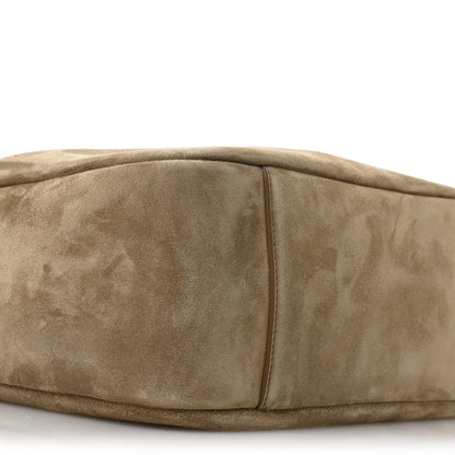 Saint Laurent Suede Large Le 5 A 7 Soft Hobo Golden Leaf 9 of 11