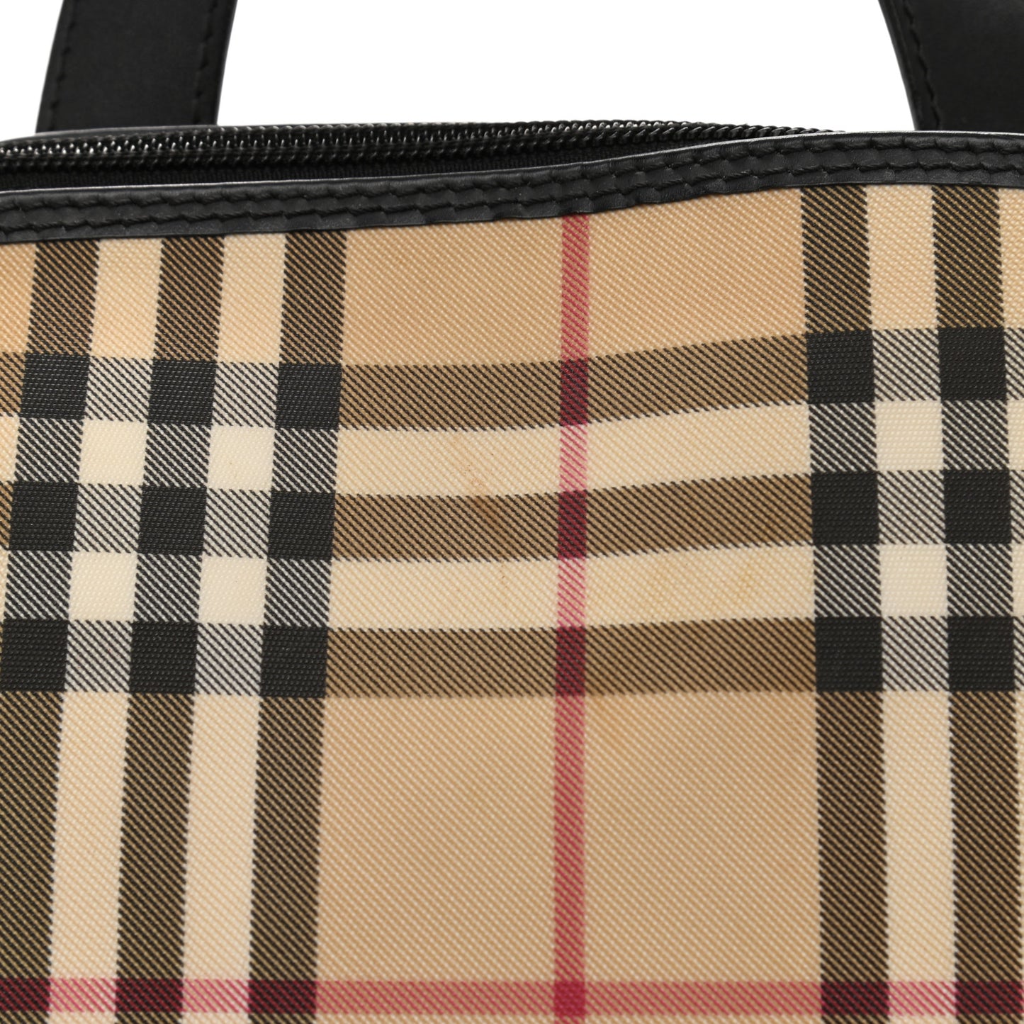 Canvas House Check Backpack Black
