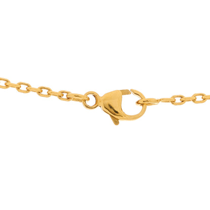 Hermes Lacquered Gold Mini Pop H Pendant Necklace Black 4 of 5