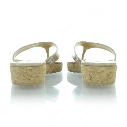 Jimmy Choo Patent Cork Wedge Sandals 38 2 of 7