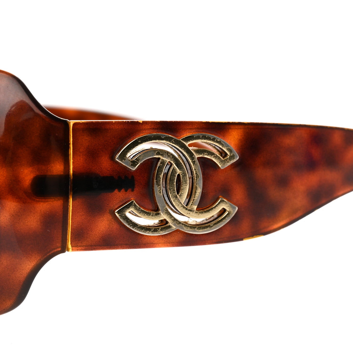 Chanel Acetate CC Sunglasses Tortoise 6 of 10