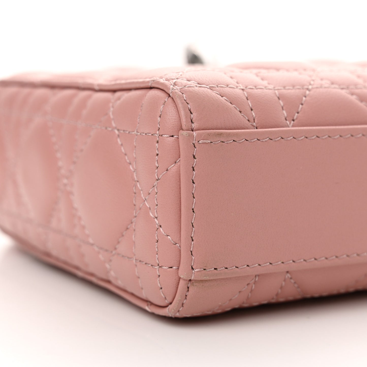 Lambskin Cannage Medium Lady D-Joy Old Rose