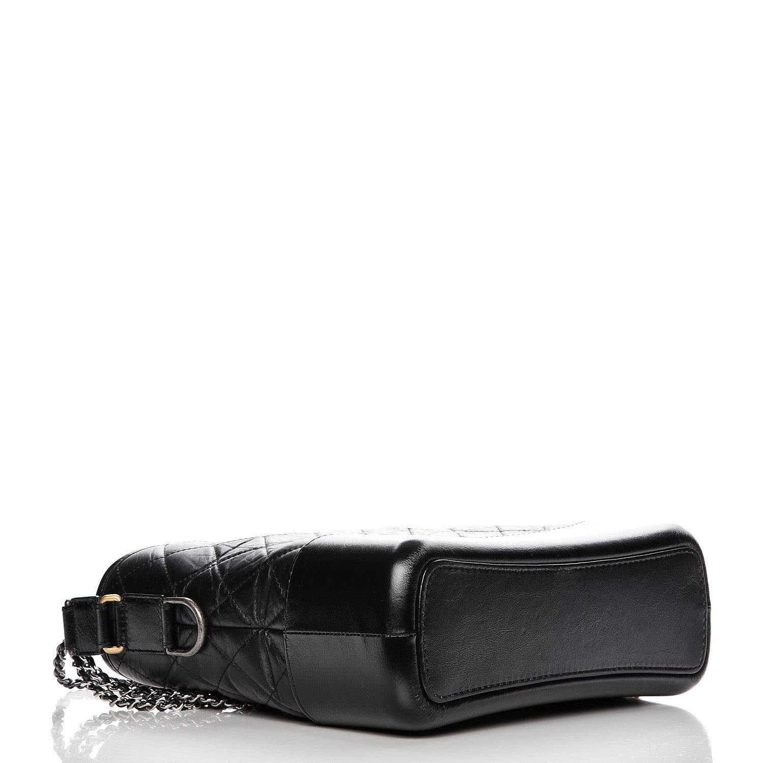 Chanel Aged Calfskin Quilted Medium Gabrielle Hobo Black 4 of 9
