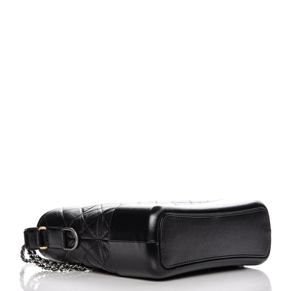 Chanel Aged Calfskin Quilted Medium Gabrielle Hobo Black 4 of 9