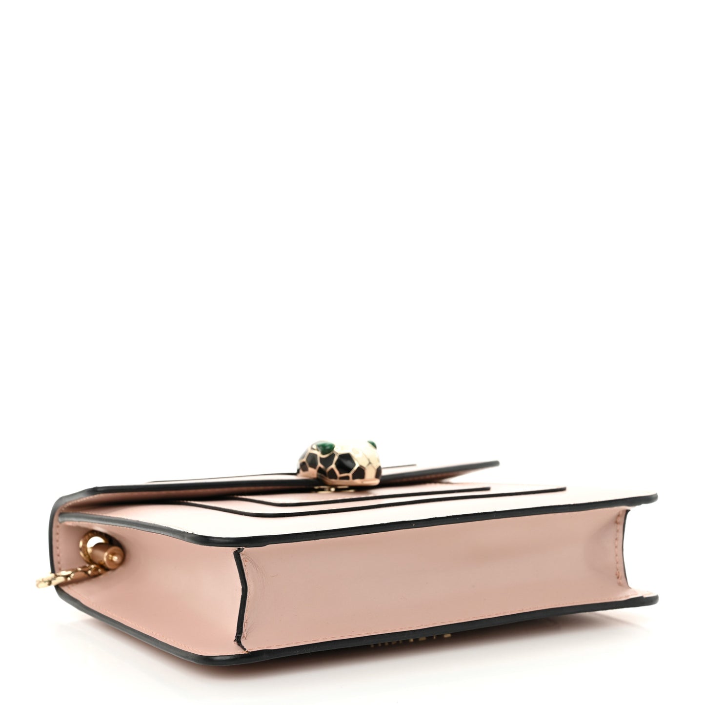 Calfskin Small Serpenti Forever Snake Strap Crossbody Bag Light Pink