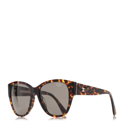 Chanel Acetate Polarized Butterfly CC Sunglasses 5412 Tortoise 1 of 8