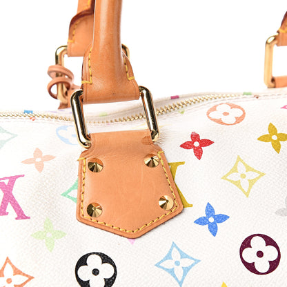 Louis Vuitton Monogram Multicolor Speedy 30 White 13 of 14