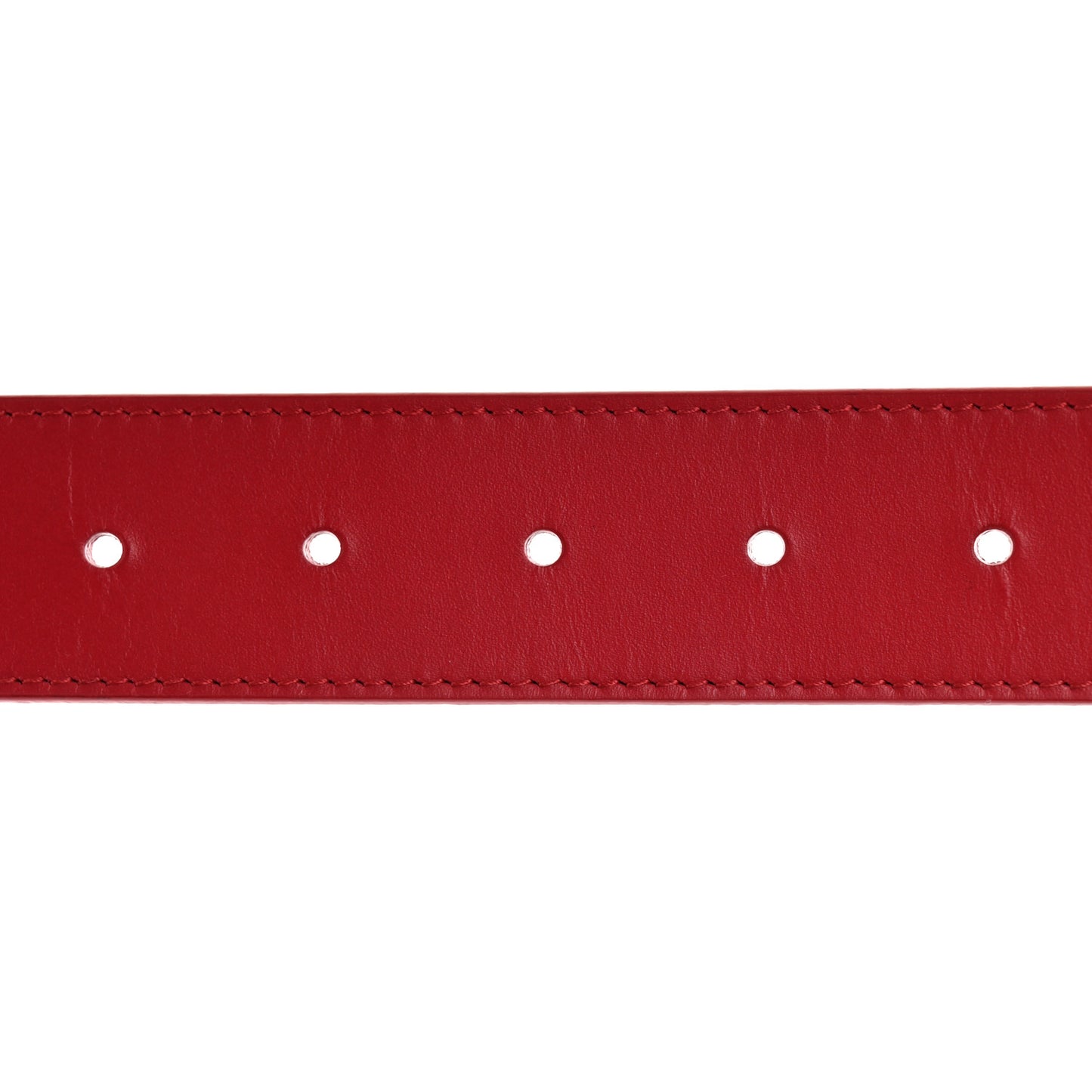 Calfskin 35mm LV New Wave Belt 80/32 Red