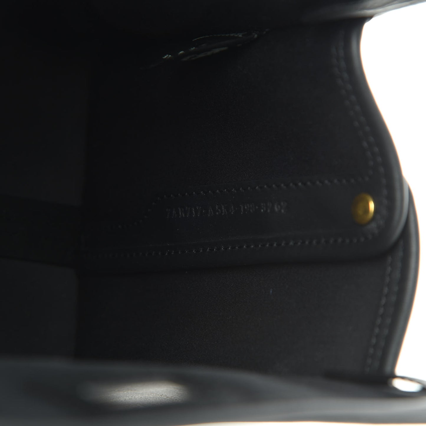 Glazed Fabric Vitello Century FF 1974 Stamp Patch Mini Peekaboo Defender Cover Mogano Panna Black