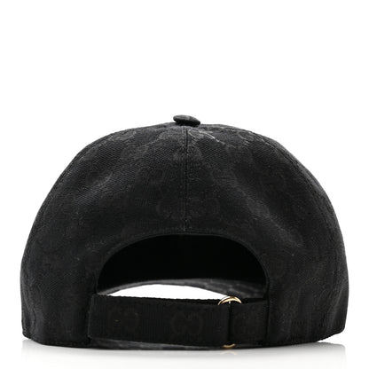 Gucci Monogram Textured Dollar Calfskin Zeno Baseball Hat M Black 6 of 11