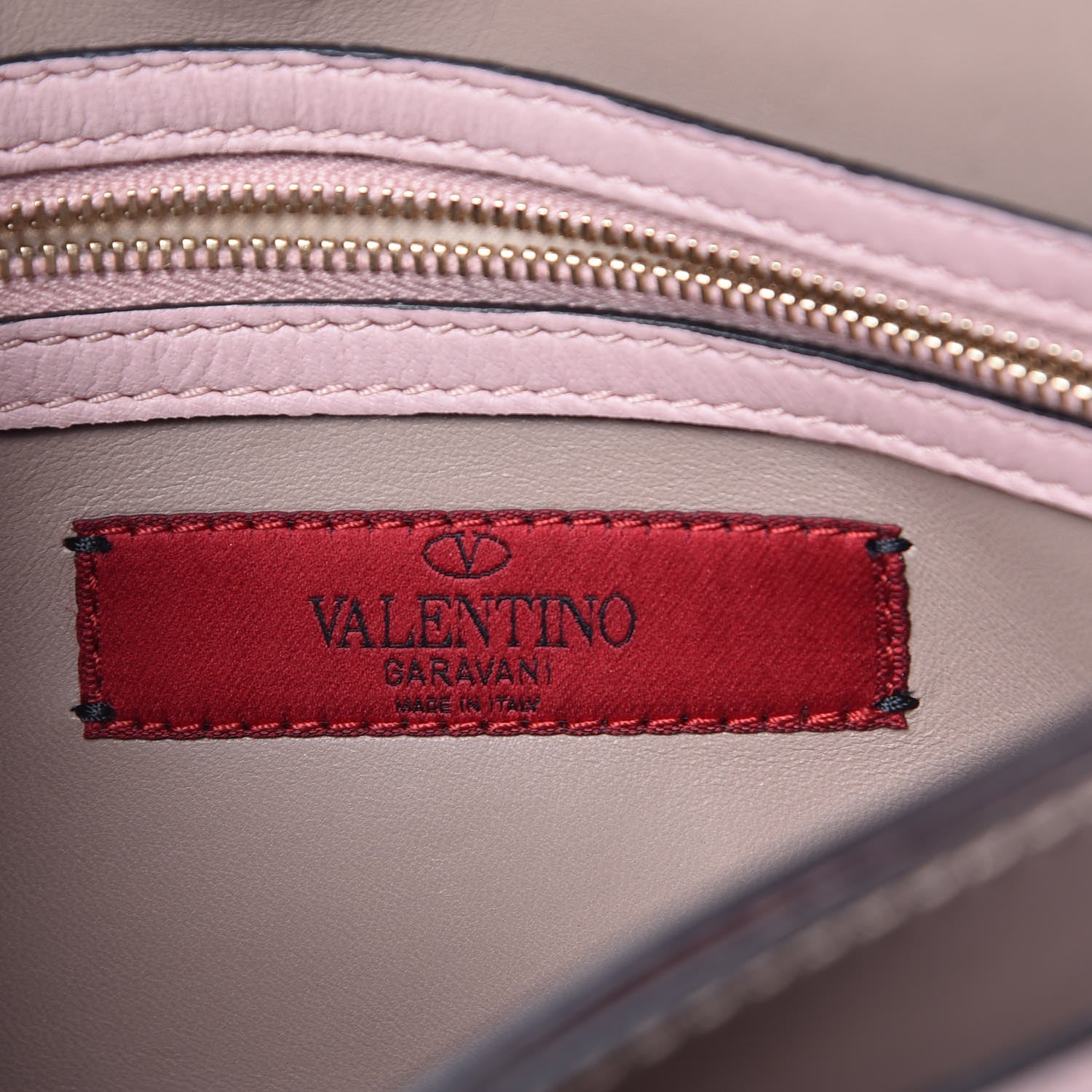 Valentino Garavani Nappa Rockstud Wristlet Clutch Water Rose 6 of 12