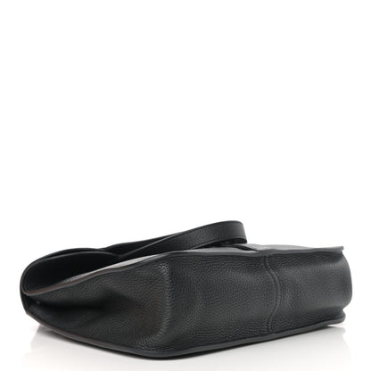 Hermes Taurillon Clemence Halzan 31 GM Black 6 of 13