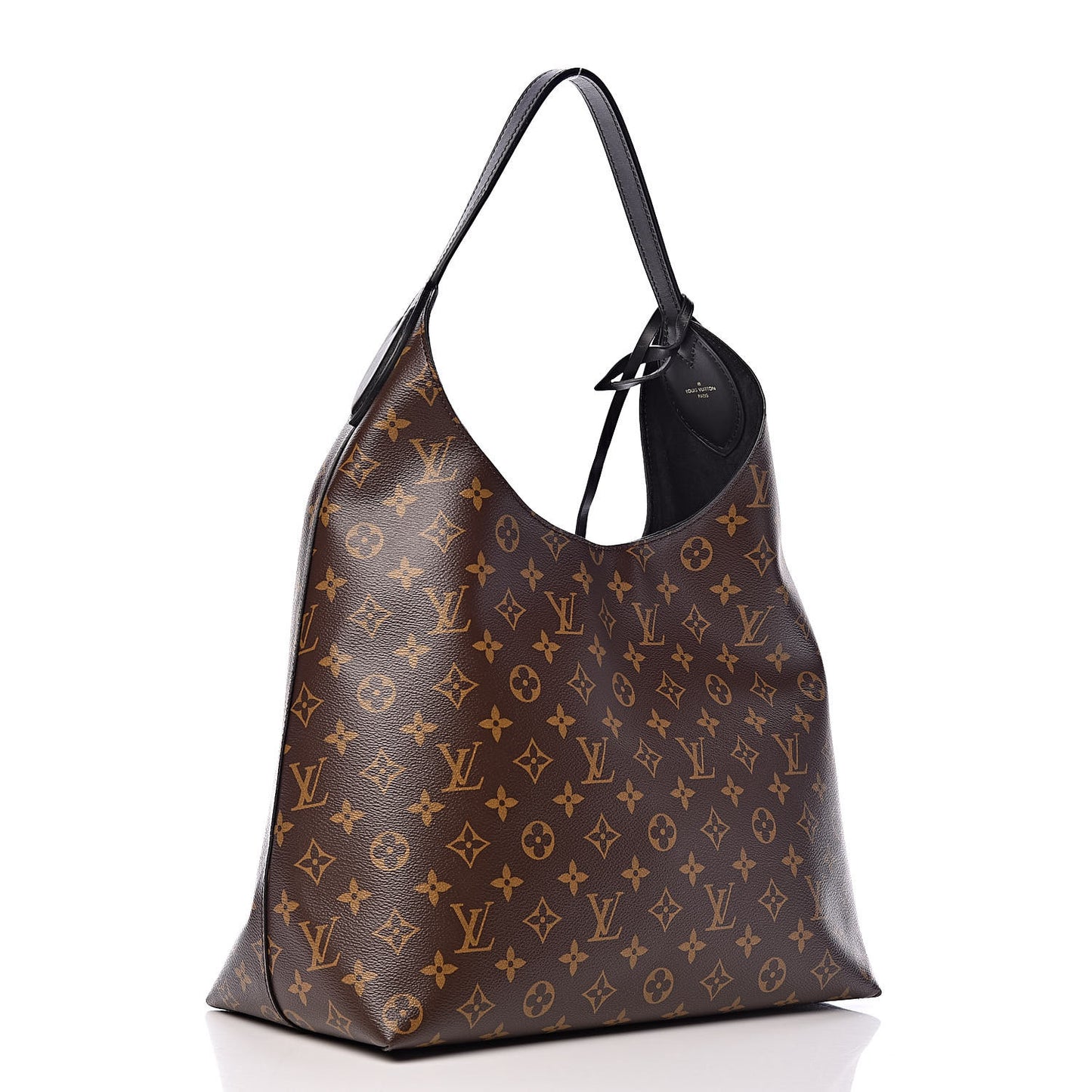 Monogram Flower Hobo Black