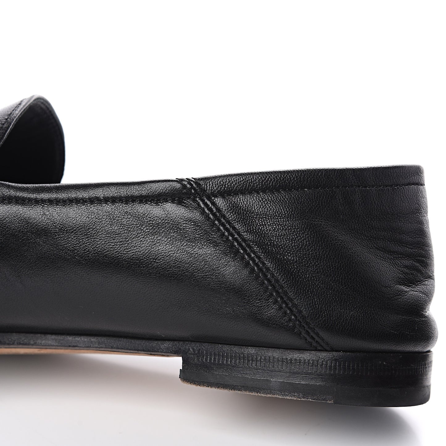 Lambskin Womens Brixton Horsebit Loafers 40 Black