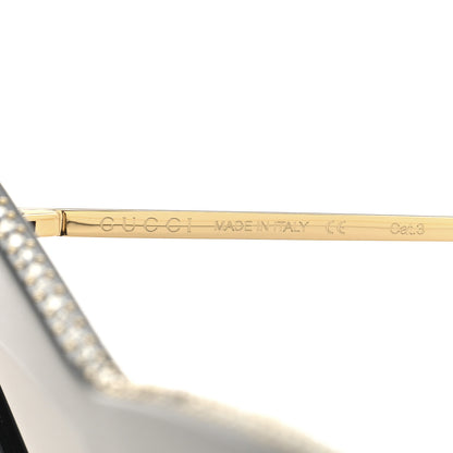 Gucci Acetate Crystal Geometric Sunglasses GG0430S Black 6 of 7