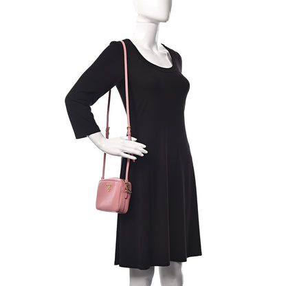 Prada Saffiano Lux Small Camera Crossbody Bag Petalo 3 of 9