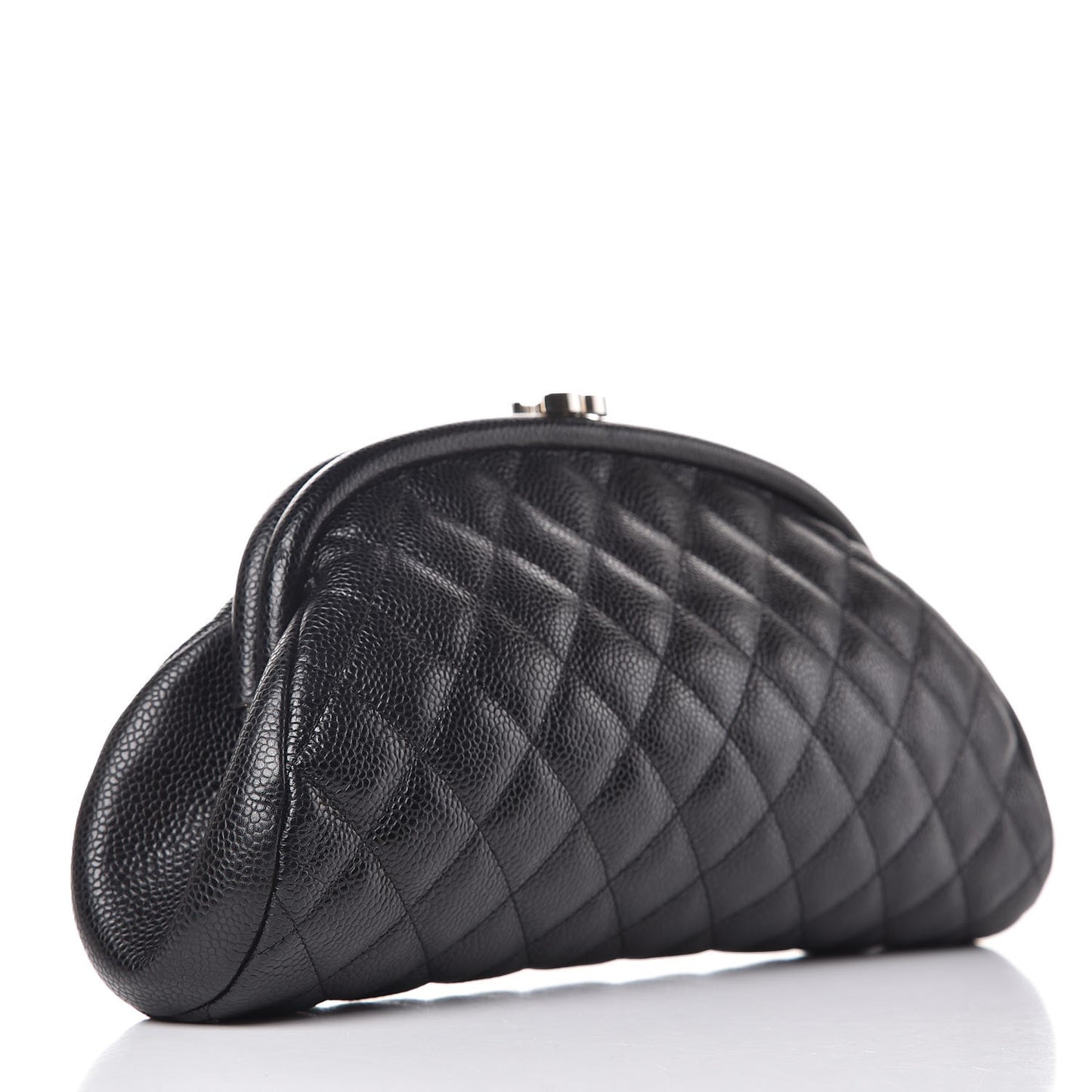 Caviar Quilted Timeless Clutch Black