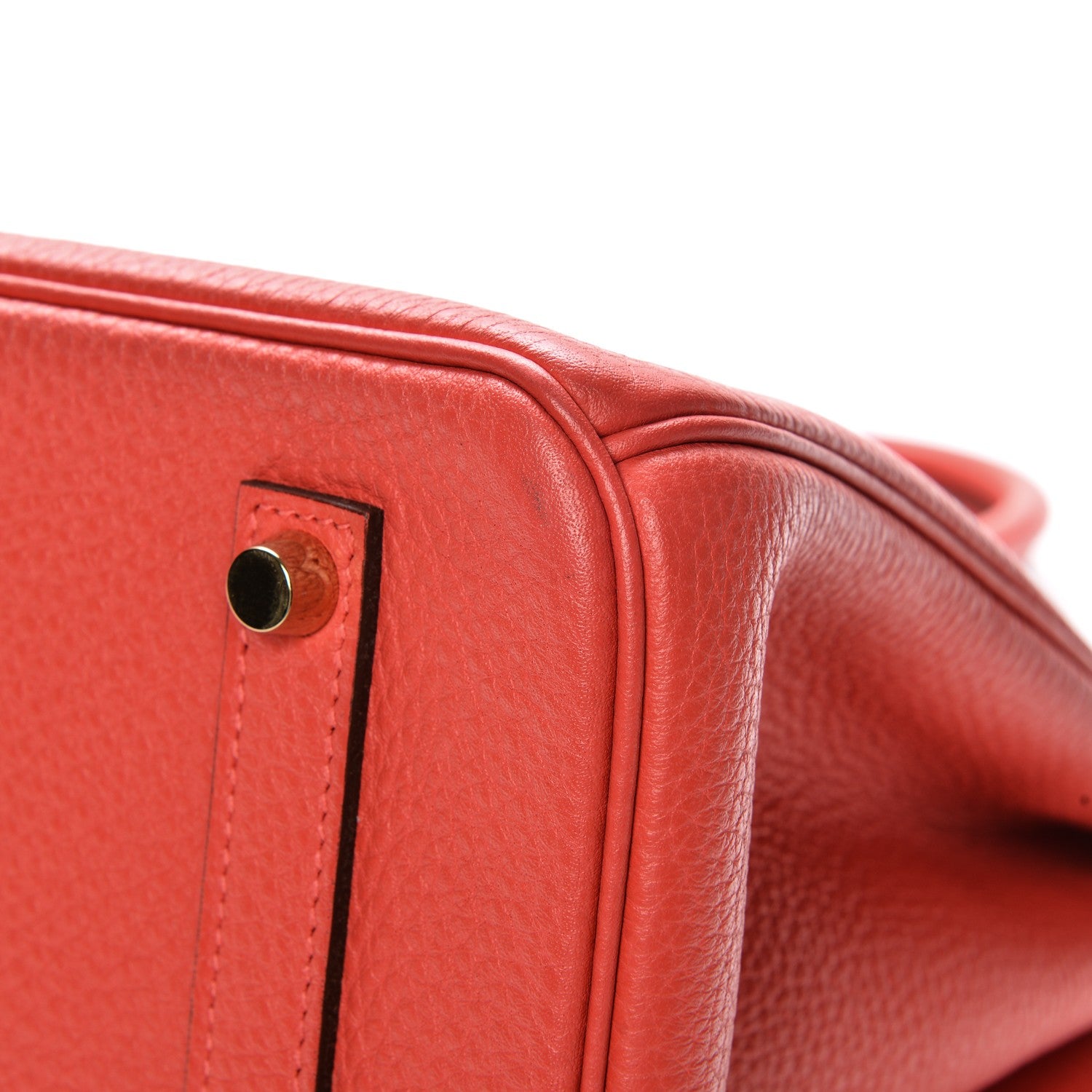 Hermes Taurillon Clemence Birkin 35 Rouge Pivoine 23 of 34