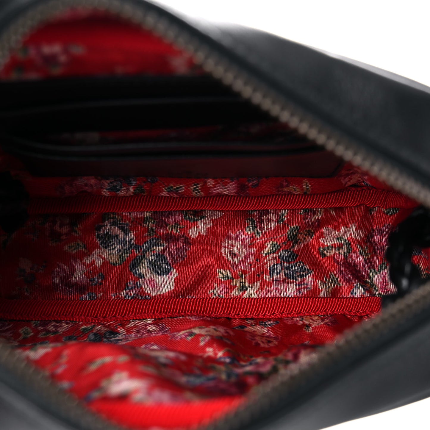 Calfskin Trapuntata Web Mini GG Shoulder Bag Black