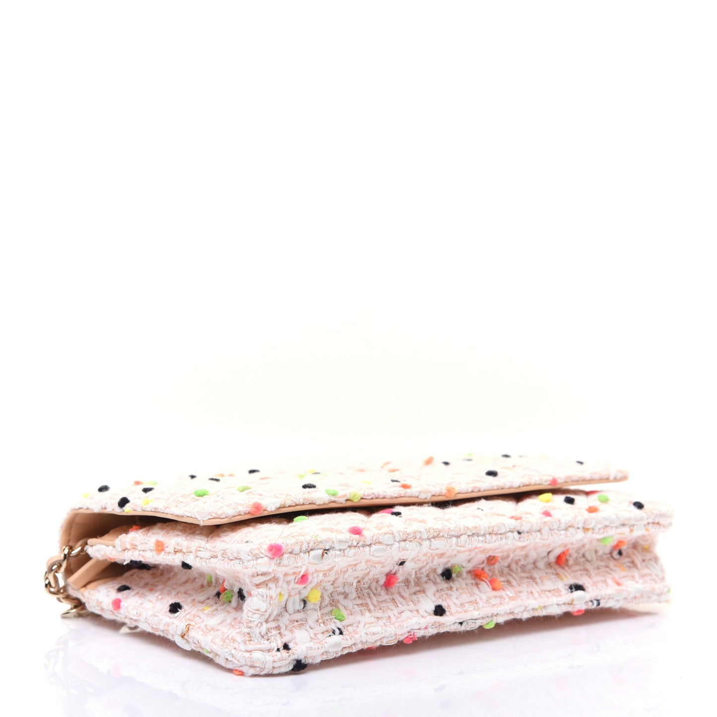 Candy Cotton Tweed & Beach Ball Wallet On Chain WOC Multicolor