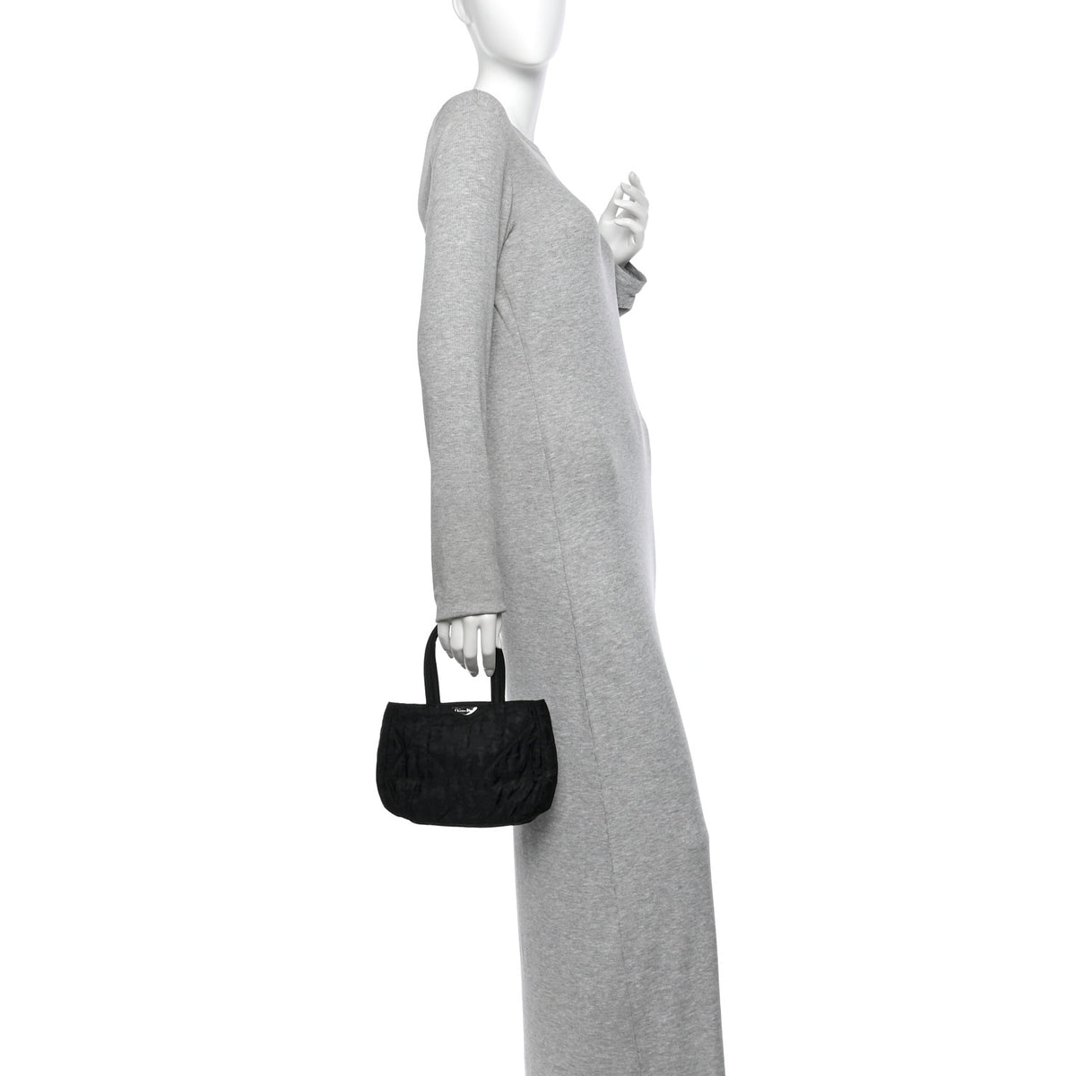 Christian Dior Nylon Cannage Panarea Tote  Black 2 of 12