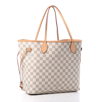 Louis Vuitton Damier Azur Neo Neverfull MM Rose Ballerine 2 of 4