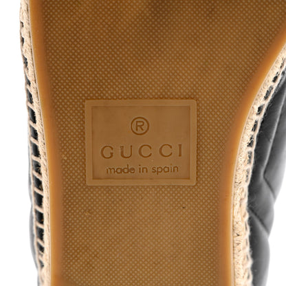 Gucci Nappa Matelasse GG Marmont Espadrilles 41 Black 8 of 14