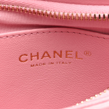 Chanel Lambskin Quilted CC Links Hobo Light Pink 6 of 10