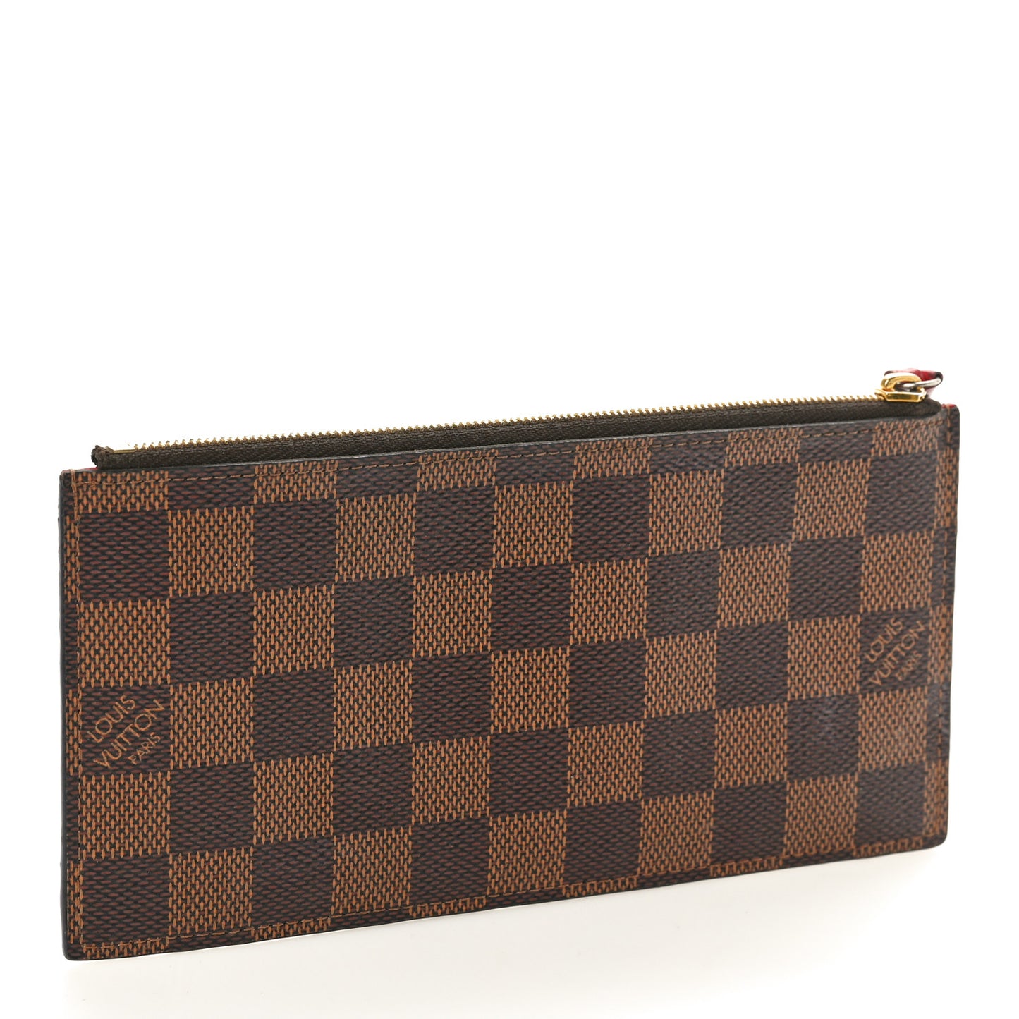 Damier Ebene Felicie Chain Wallet Zippered Insert