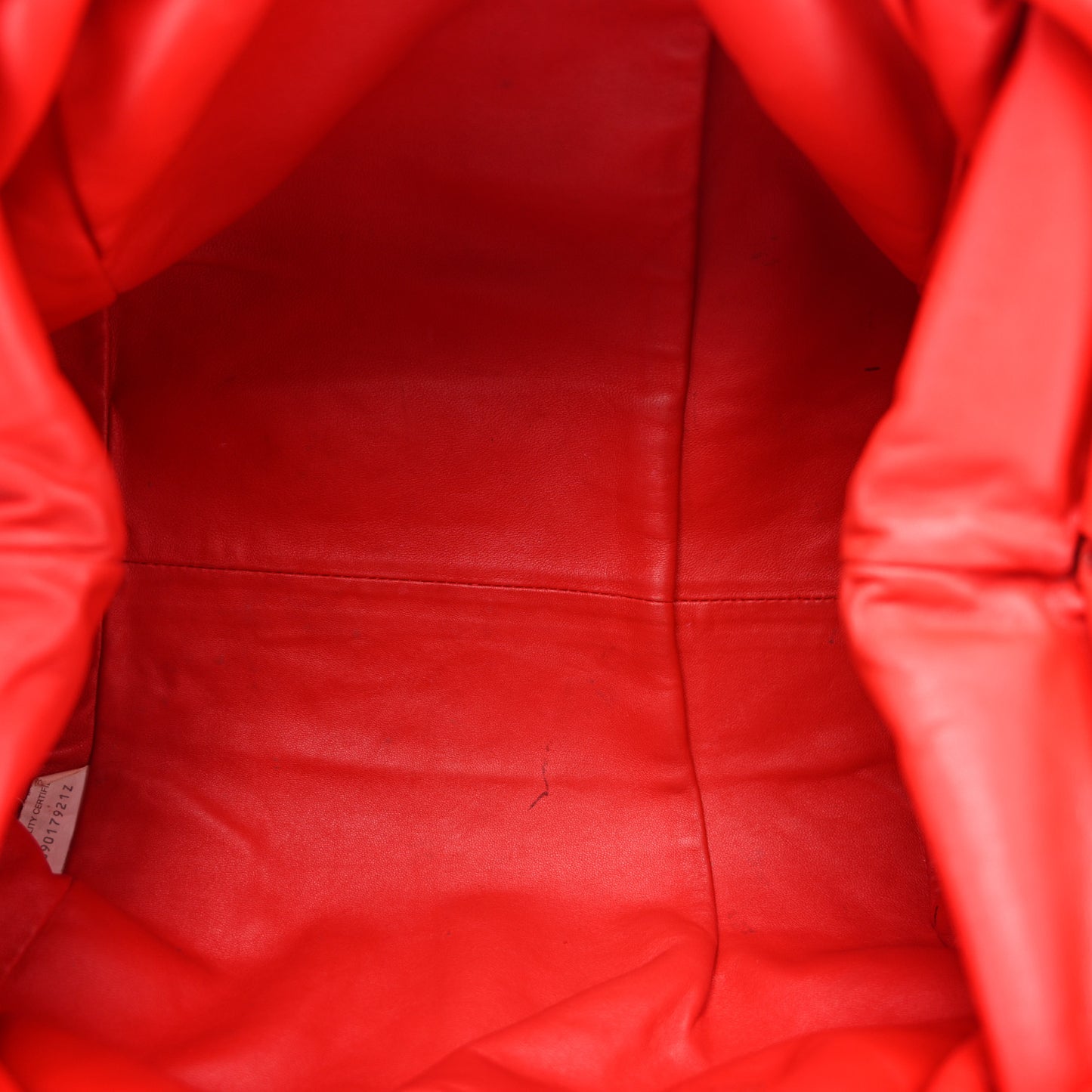 Nappa Maxi Intrecciato The Pouch Oversized Clutch Bright Red