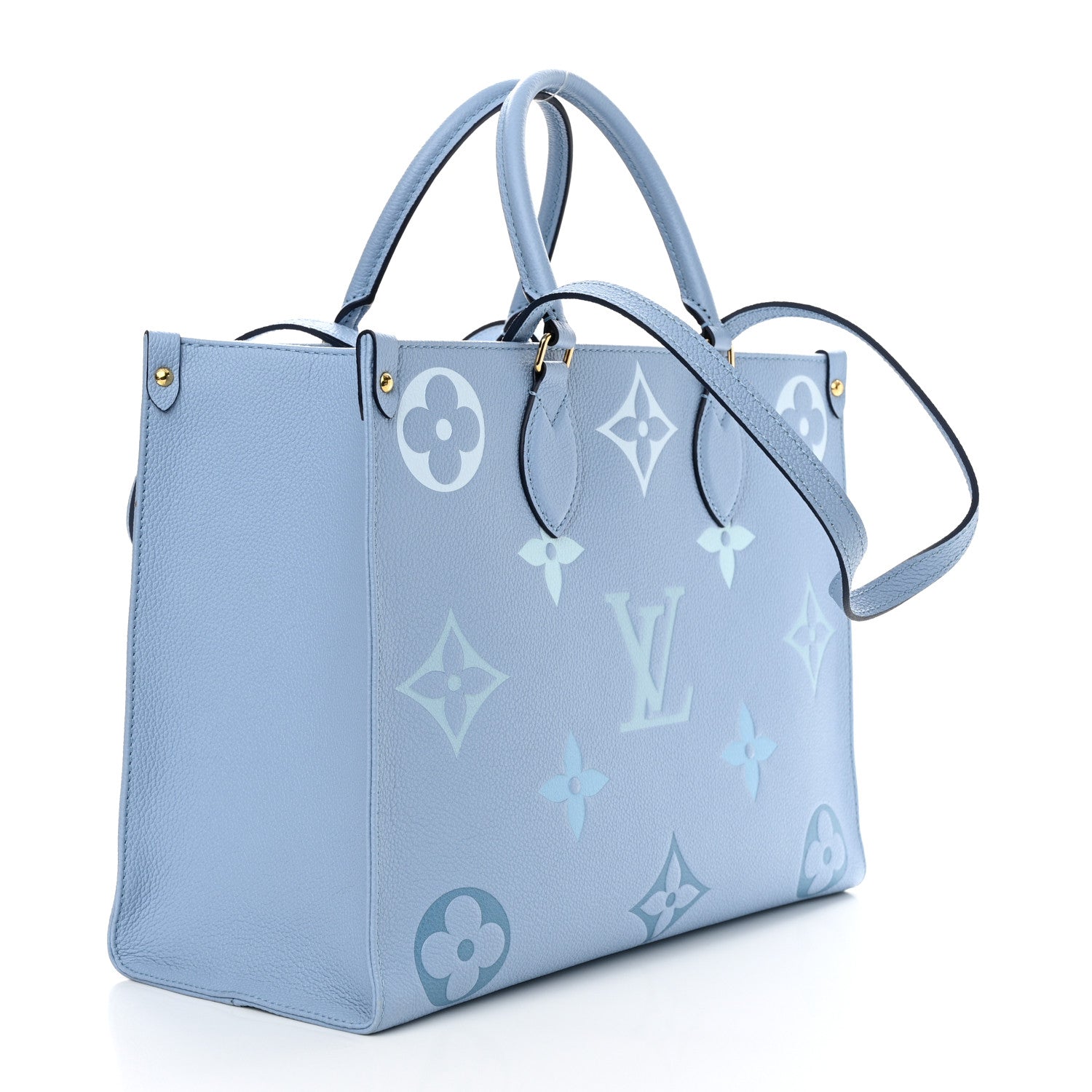 Louis Vuitton Empreinte Monogram Giant By The Pool Onthego MM Summer Blue 3 of 10