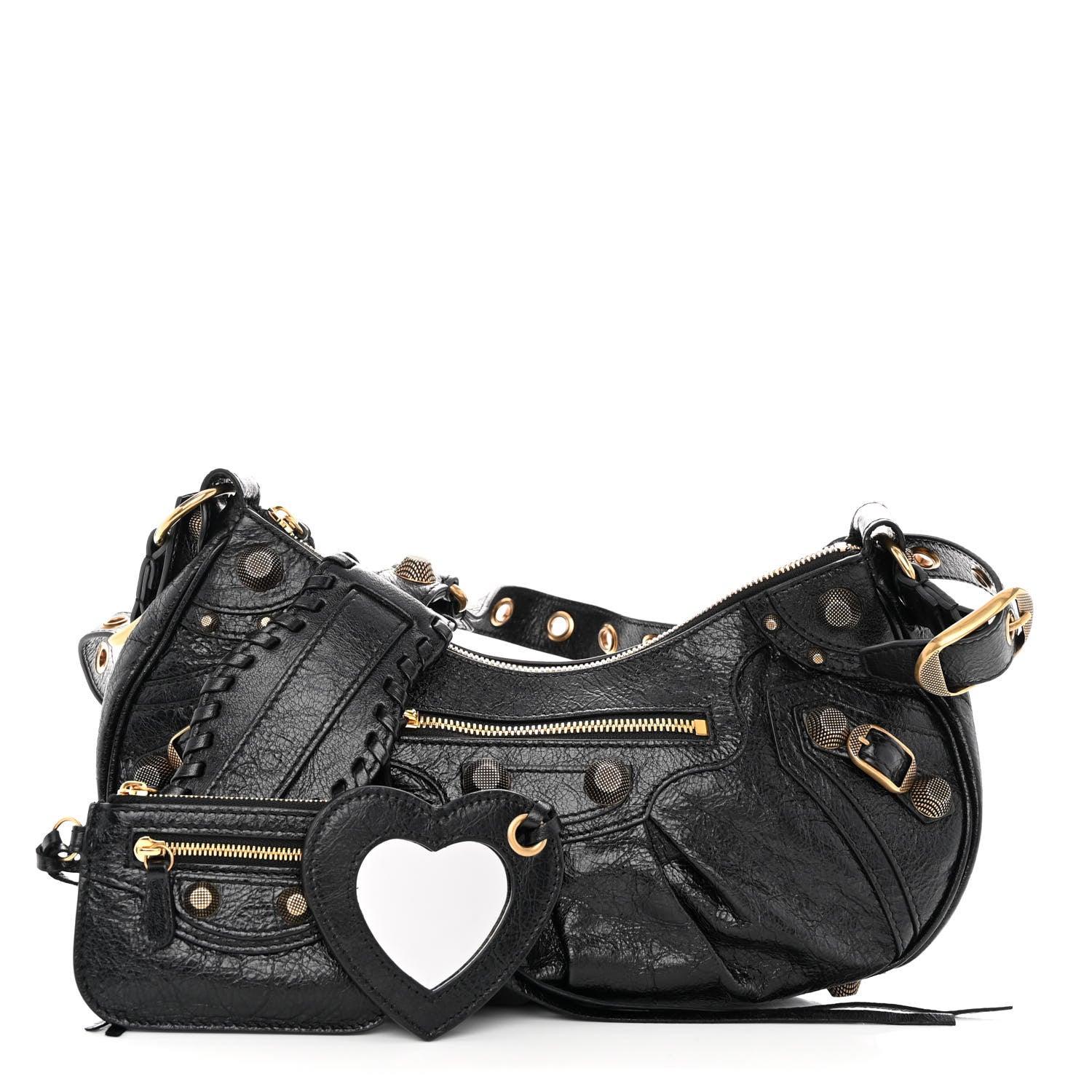 Balenciaga Agneau Arena Small Le Cagole Shoulder Bag Black 1 of 10
