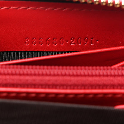 Gucci Guccissima Bow Zip Around Wallet Red 7 of 8