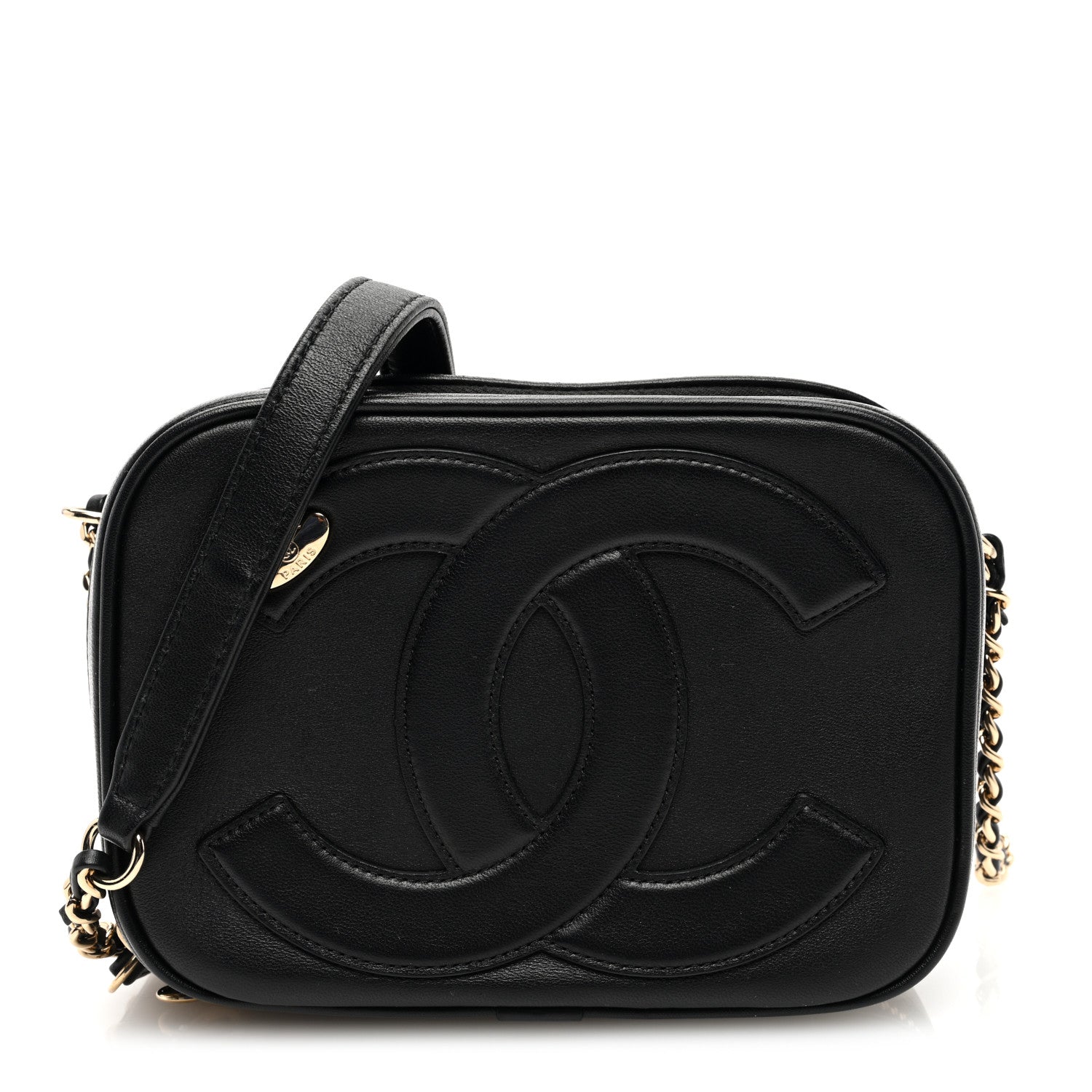 Chanel Calfskin CC Mania Camera Case Black 1 of 10