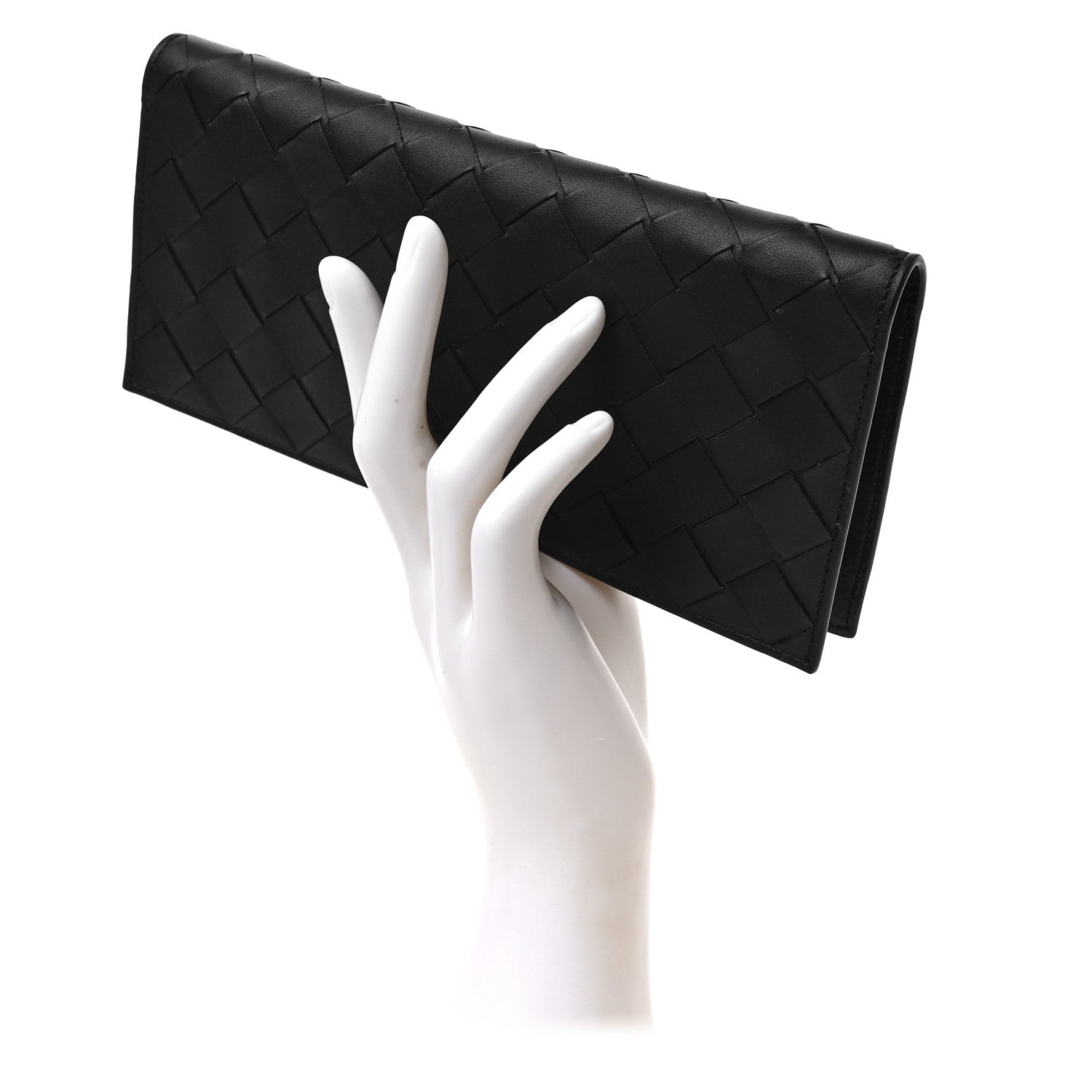 Bottega Veneta Nappa Intrecciato Zip Wallet Black 2 of 6