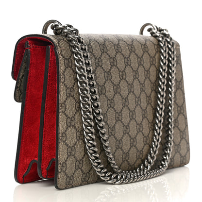 Gucci GG Supreme Monogram Small Dionysus Shoulder Bag Red 3 of 23