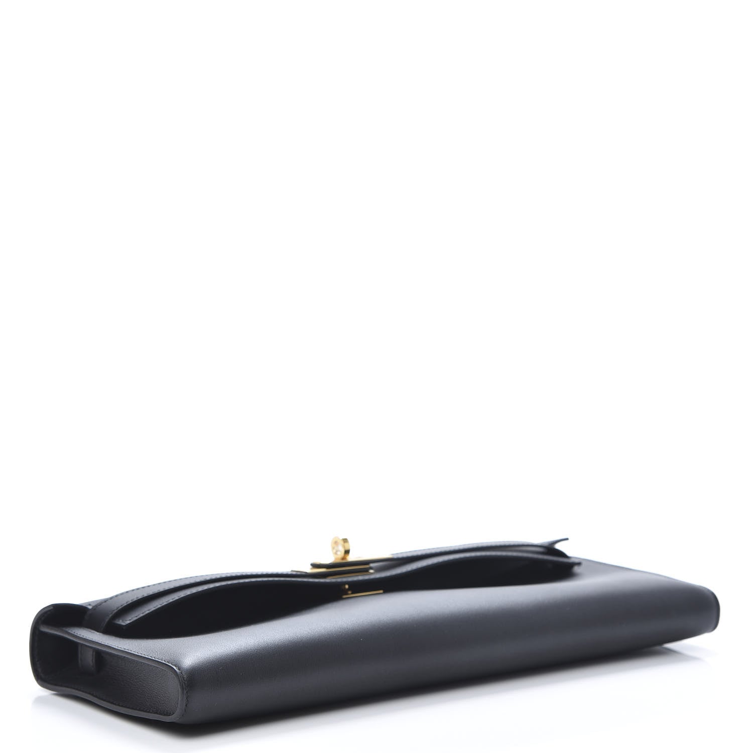 Hermes Swift Kelly Cut Clutch Pochette Black 4 of 11