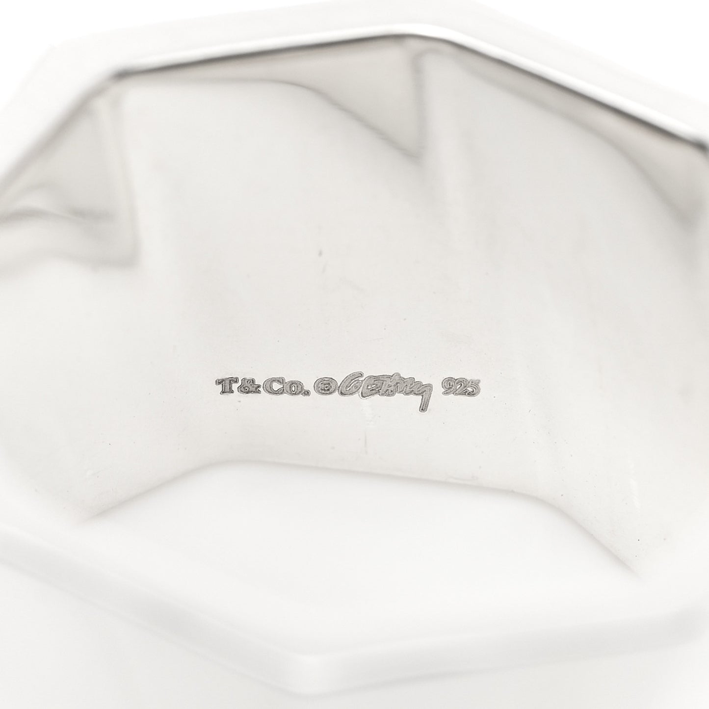 Sterling Silver Frank Gehry Torque Wide Band Ring 50 5.5