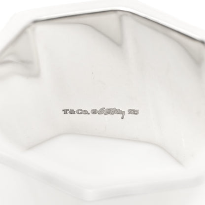Tiffany Sterling Silver Frank Gehry Torque Wide Band Ring 50 5.5 4 of 4