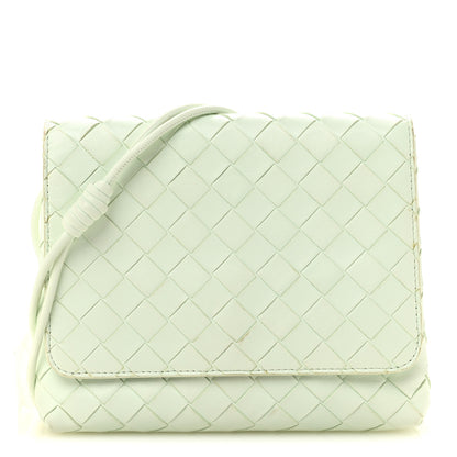 Bottega Veneta Nappa Intrecciato Mini Crossbody Bag Glacier 1 of 13
