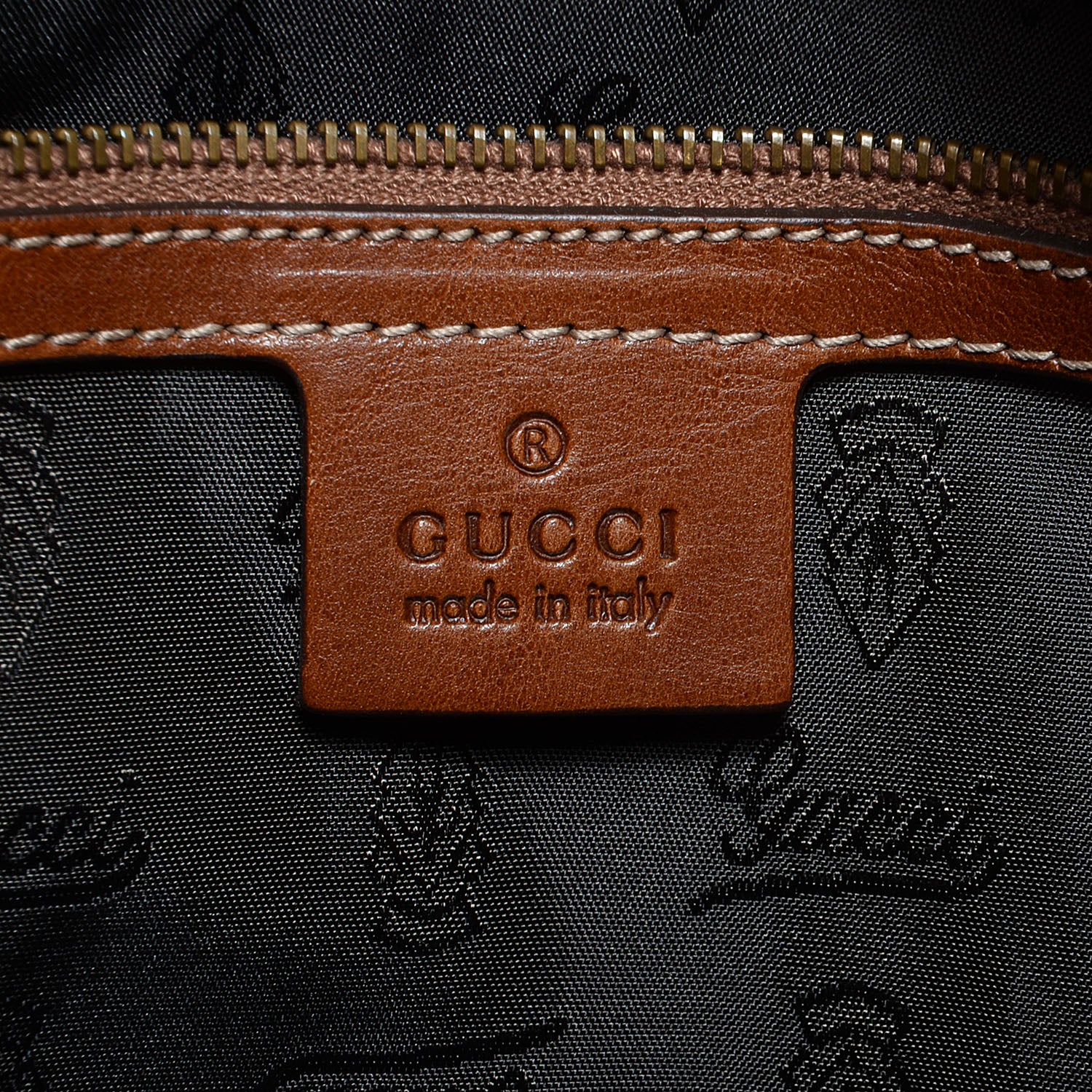 Gucci Leather Medium Jockey Hobo Brown 6 of 7