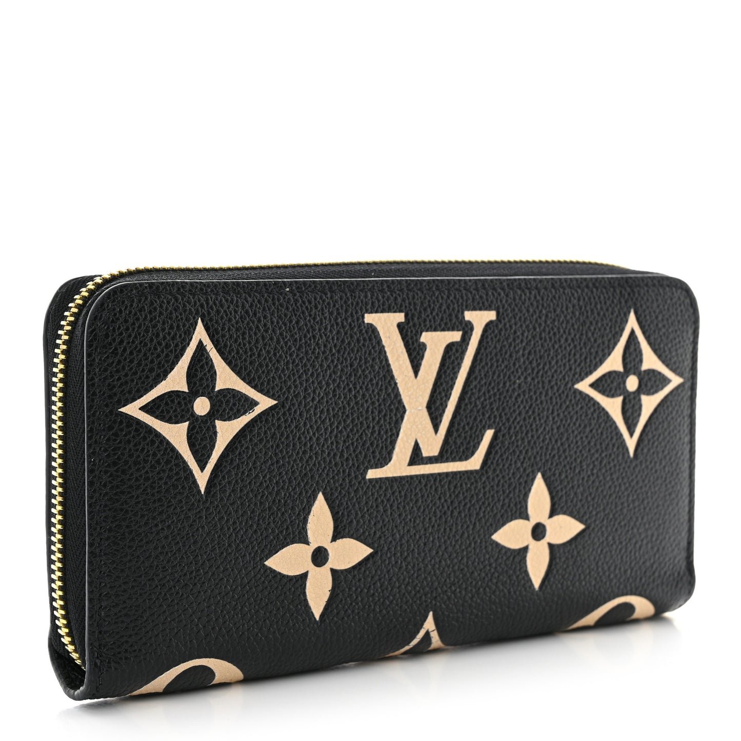 Empreinte Monogram Giant Zippy Wallet Black Beige