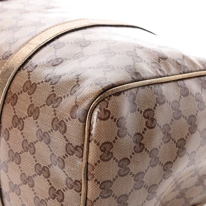 Gucci Crystal Monogram Medium Joy Boston Gold 16 of 26