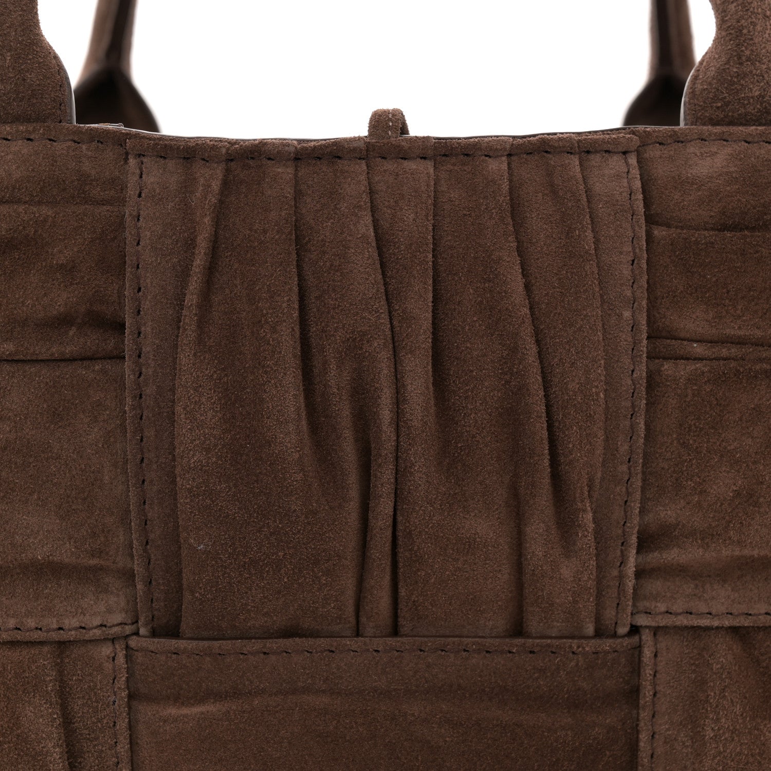 Bottega Veneta Suede Foulard Intrecciato Small Arco Tote Brownie 8 of 10
