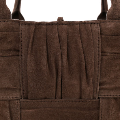 Bottega Veneta Suede Foulard Intrecciato Small Arco Tote Brownie 8 of 10