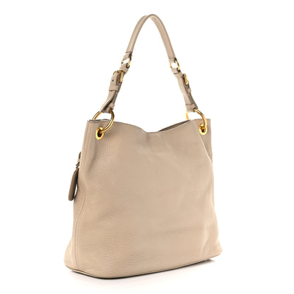Prada Vitello Daino Sacca Hobo Sabbia 2 of 15